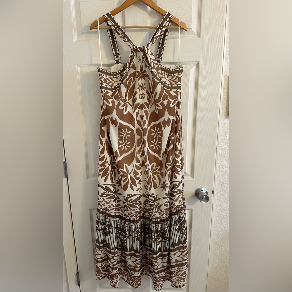 NWT Anthropologie Vineet Bahl Printed Halter Maxi Dress XL - Picture 6 of 16